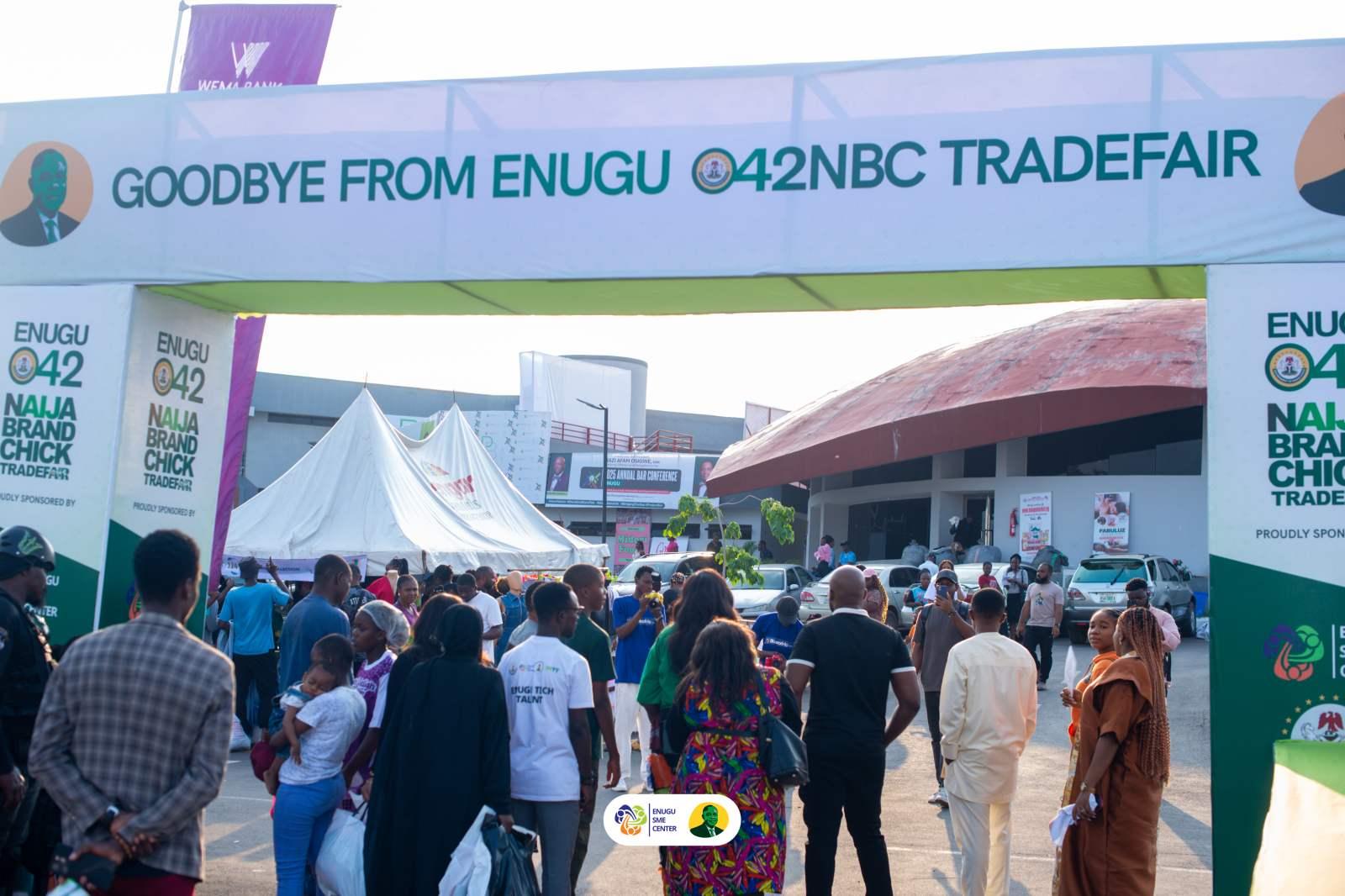 Crowds at the Enugu 042 Naija Brand Chick trade fair