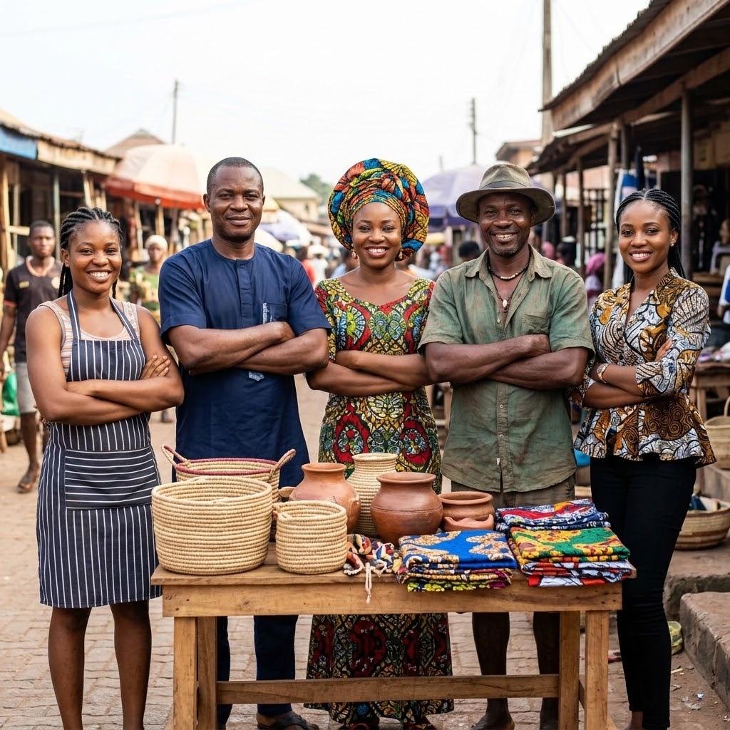 Women entrepreneurs at the Enugu 042 trade fair